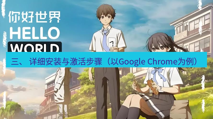 helloworld翻译官网 三、 详细安装与激活步骤（以Google Chrome为例）
