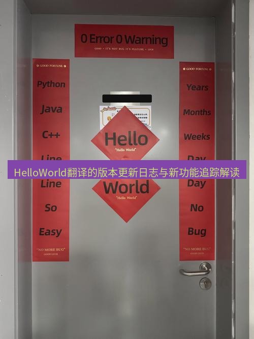 helloworld翻译官网 HelloWorld翻译的版本更新日志与新功能追踪解读