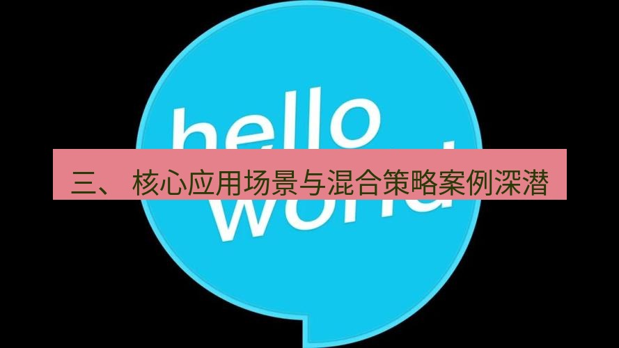 helloworld翻译官网 三、 核心应用场景与混合策略案例深潜