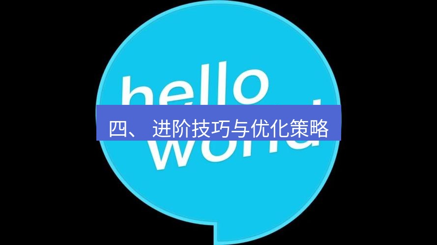 helloworld翻译官网 四、 进阶技巧与优化策略