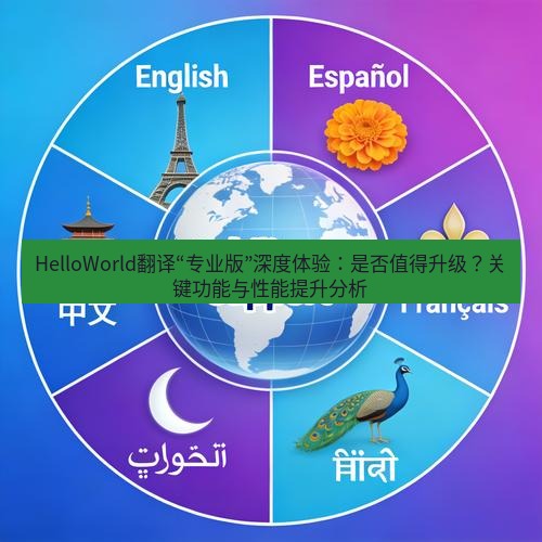helloworld翻译官网 HelloWorld翻译“专业版”深度体验：是否值得升级？关键功能与性能提升分析