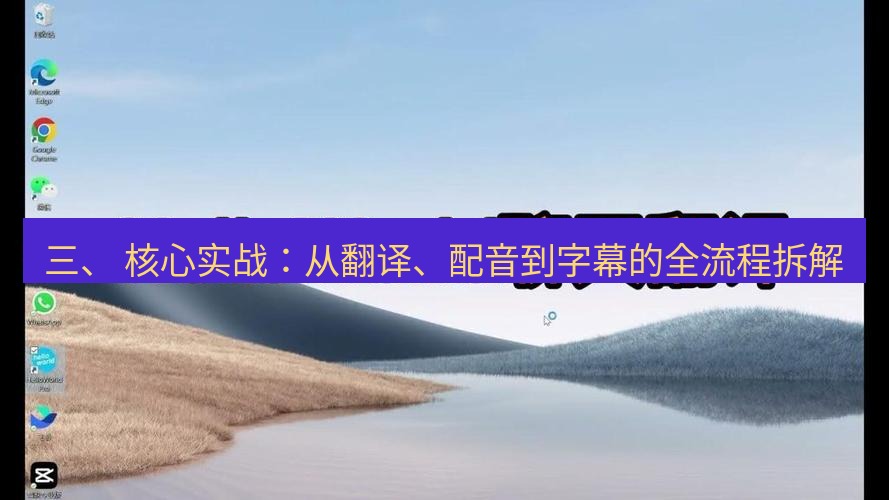 helloworld翻译官网 三、 核心实战：从翻译、配音到字幕的全流程拆解