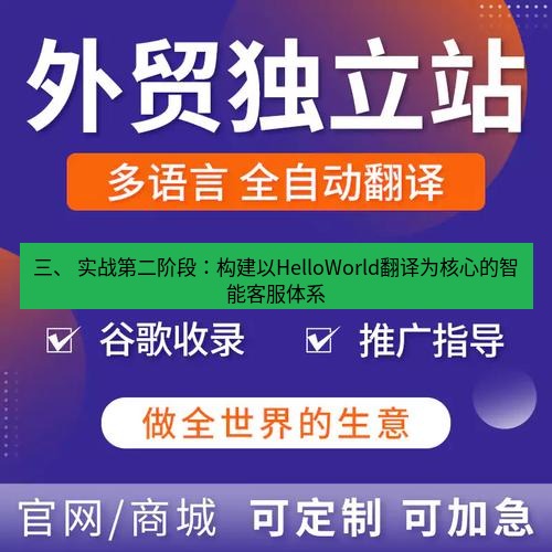 helloworld翻译官网 三、 实战第二阶段：构建以HelloWorld翻译为核心的智能客服体系