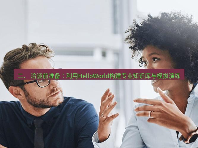 helloworld翻译官网 二、 洽谈前准备：利用HelloWorld构建专业知识库与模拟演练