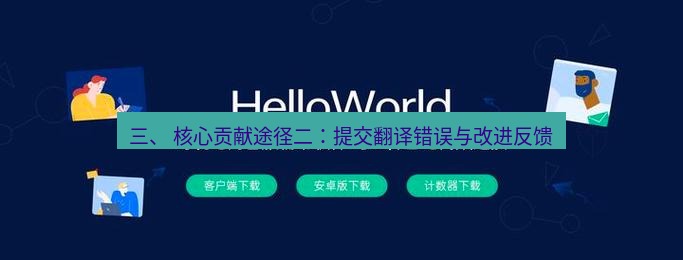 helloworld翻译官网 三、 核心贡献途径二：提交翻译错误与改进反馈
