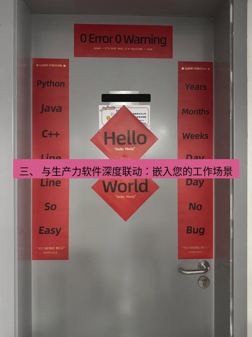 helloworld翻译官网 三、 与生产力软件深度联动：嵌入您的工作场景